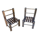 Vintage Wooden Chairs Plant Holders - A Pair - FREE SHIPPING!